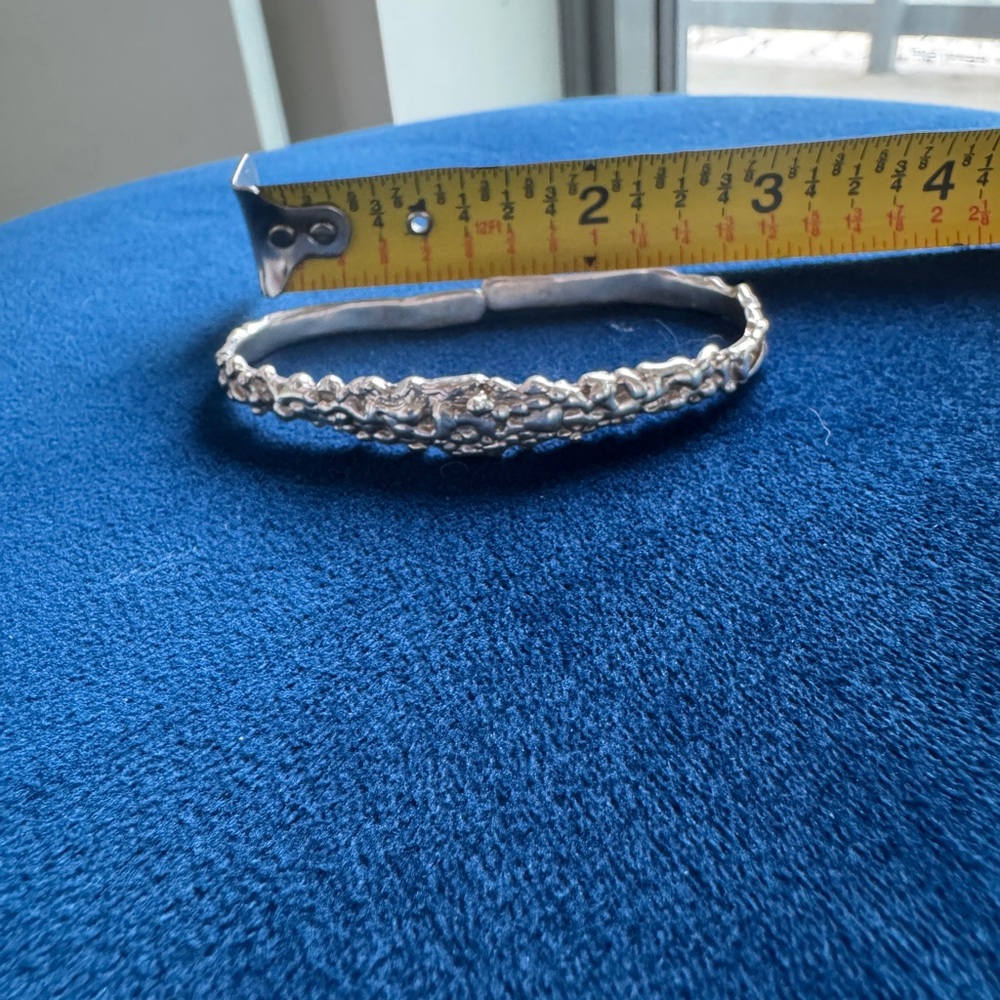 Silver Braided Bracelet - image 2